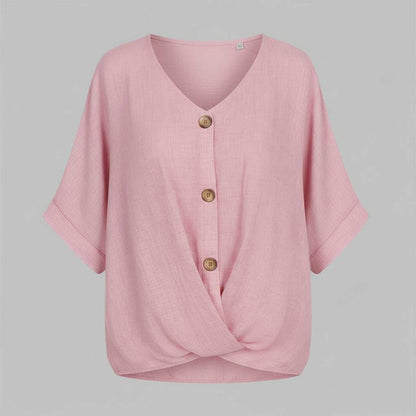 Elegante V-Ausschnitt Bluse für Damen | Modische Damenbluse
