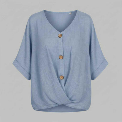 Elegante V-Ausschnitt Bluse für Damen | Modische Damenbluse