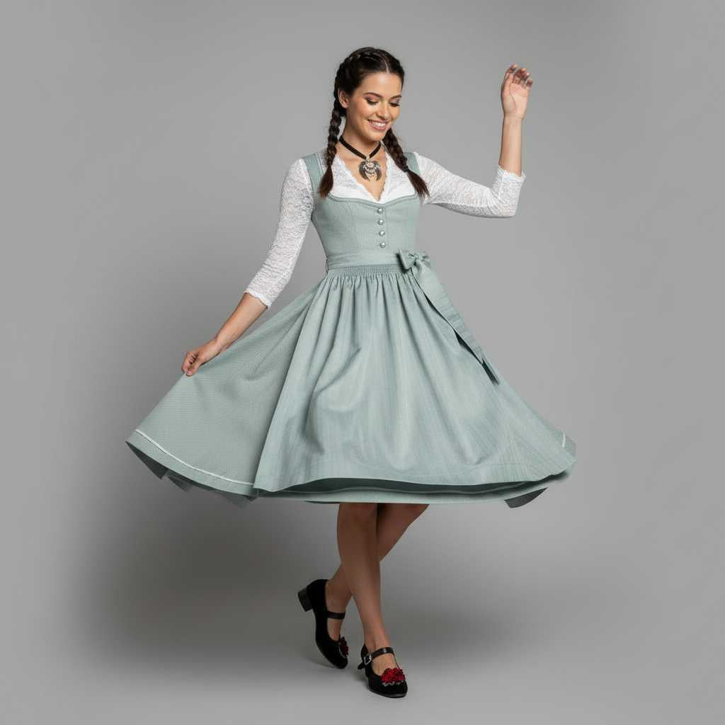 Elegantes Dirndlkleid | Trachtenkleid Damen für Oktoberfest