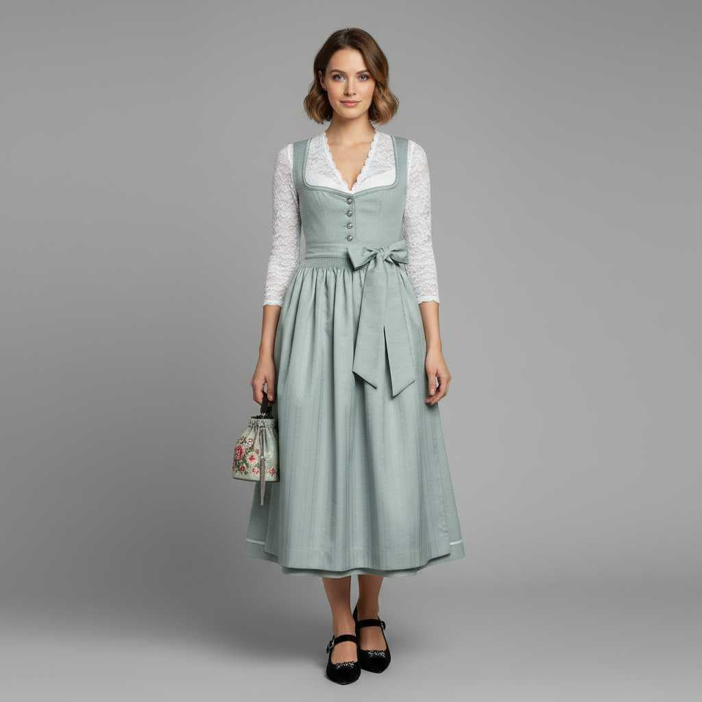 Elegantes Dirndlkleid | Trachtenkleid Damen für Oktoberfest
