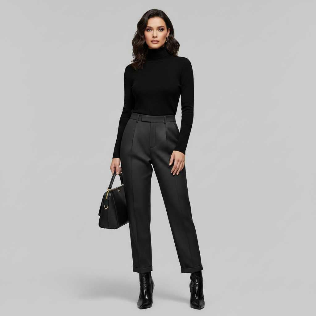 Hochtaillierte Damen Anzughose | Elegante Bürohose