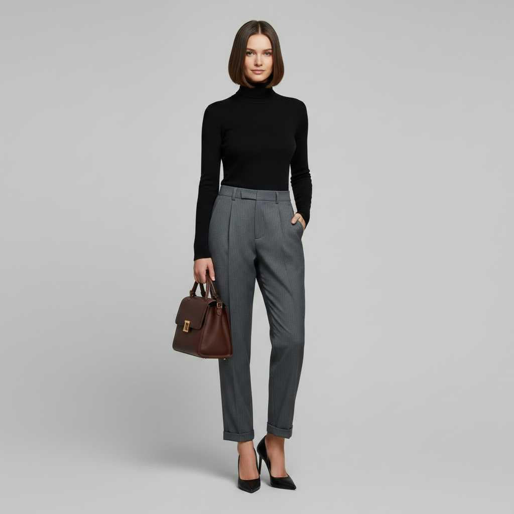 Hochtaillierte Damen Anzughose | Elegante Bürohose