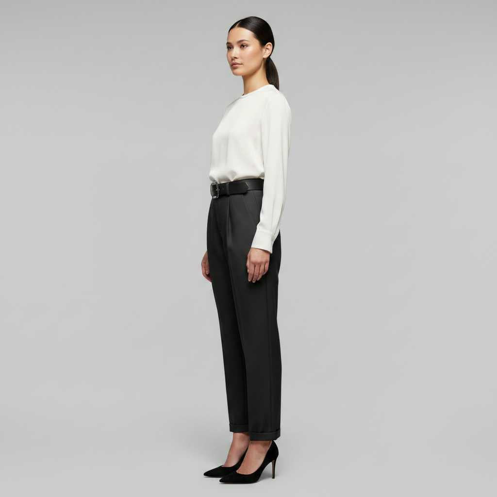Hochtaillierte Damen Anzughose | Elegante Bürohose